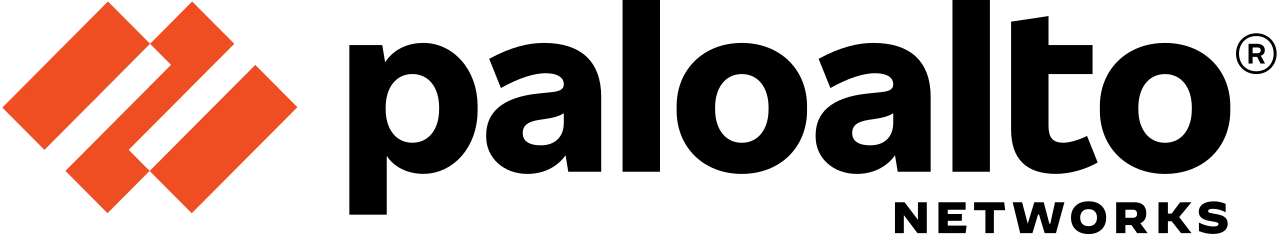 Palo Alto Networks company logo with stylized red geometric shapes to the left of the text.